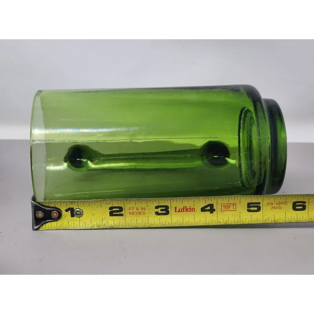 Vintage Emerald Green Glass Beer Mug & Jagermeister 2 Shot Glasses‎ Set